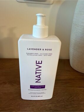 Native Moisturizing Lotion — White Bottle with Purple Trim